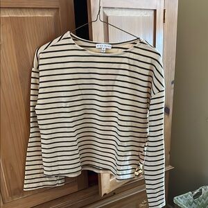 Miou Muse cotton striped top